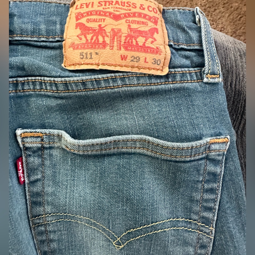 Levi's 511 - 29x30 Slim Fit Light Blue Jeans